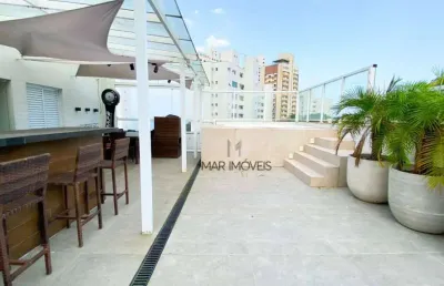 Cobertura com 4 suítes à venda, 320 m² por r$ 1.800.000 - jardim astúrias - guarujá/sp