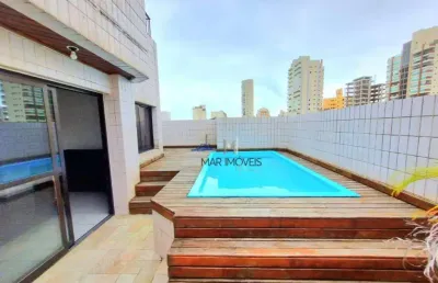 Cobertura com 4 dormitórios à venda, 200 m² por r$ 350.000,00 - praia da enseada - guarujá/sp