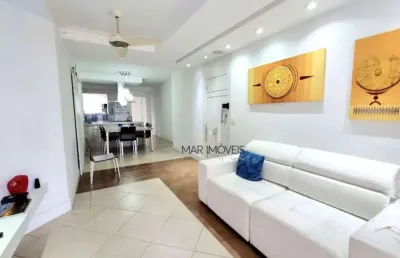 Apartamento com 3 dormitórios à venda, 140 m² - praia das astúrias - guarujá/sp