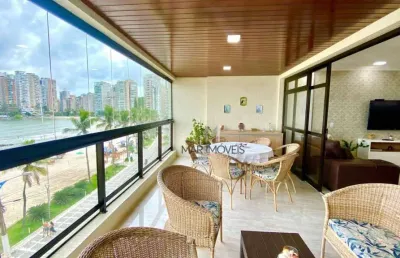 Frente mar com 4 suítes à venda, 230 m² por r$ 2.200.000 - praia das astúrias - guarujá/sp