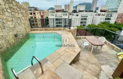 Cobertura com 2 dormitórios à venda, 170 m² por r$ 650.000,00 - praia da enseada - guarujá/sp