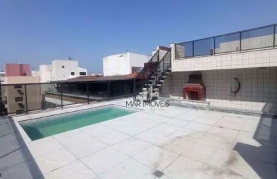 Cobertura com 3 dormitórios à venda, 249 m² por r$ 750.000,00 - praia da enseada - guarujá/sp