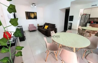 Apartamento com 2 dormitórios à venda, 60 m² por r$ 385.000,00 - pitangueiras - guarujá/sp