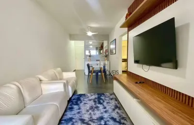 Apartamento com 2 dormitórios à venda, 80 m² por r$ 480.000,00 - pitangueiras - guarujá/sp