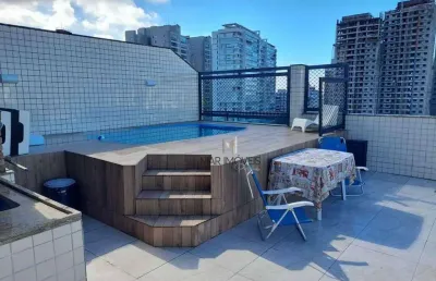 Cobertura à venda, 150 m² por r$ 790.000,00 - praia das astúrias - guarujá/sp