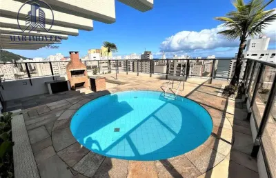 Cobertura com 4 dormitórios à venda, 450 m² por r$ 2.000.000,00 - pitangueiras - guarujá/sp