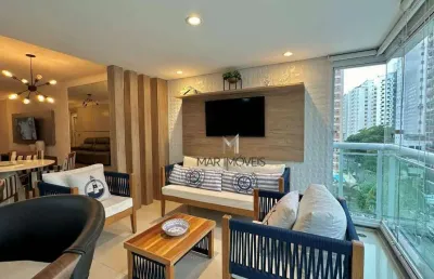 Apartamento, 105 m² - venda por r$ 1.250.000,00 ou aluguel por r$ 8.500,02/mês - pitangueiras - guarujá/sp