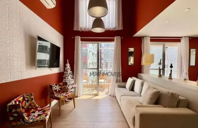 Apartamento duplex à venda, 220 m² por r$ 1.700.000,00 - praia das astúrias - guarujá/sp