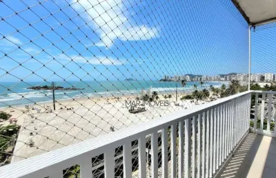 Apartamento com 4 dormitórios à venda, 210 m² frente total para o mar- pitangueiras - guarujá/sp