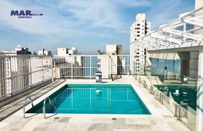 Cobertura com 4 dormitórios à venda, 190 m² por r$ 1.599.000,00 - pitangueiras - guarujá/sp