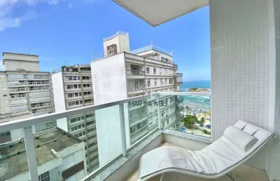 Apartamento com 2 dormitórios para alugar, 100 m² por r$ 4.500,02/mês - pitangueiras - guarujá/sp