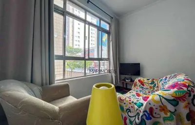 Apartamento com 2 dormitórios, 54 m² - vila júlia - guarujá/sp