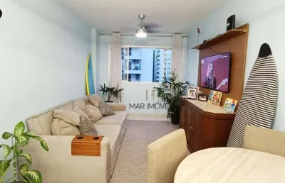 Apartamento com 2 dormitórios para alugar, 87 m² - centro - guarujá/sp