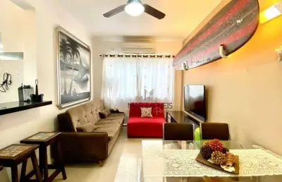 Apartamento com 2 dormitórios à venda, 60 m² por r$ 450.000 - tombo - guarujá/sp
