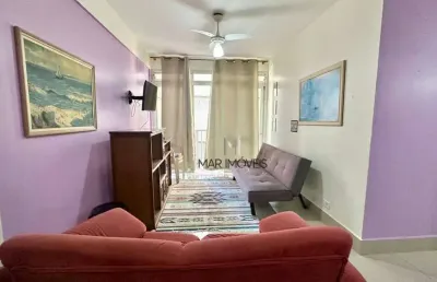 Apartamento para locação anual na praia das astúrias/ mar imóveis prime.