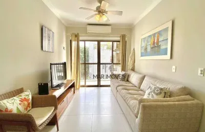Apartamento com 2 dormitórios para alugar, 90 m² por r$ 4.000,02/mês - tombo - guarujá/sp