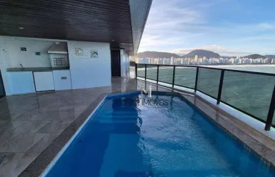 Apartamento com 4 dormitórios à venda, 400 m² por r$ 4.000.000,00 - praia das astúrias - guarujá/sp