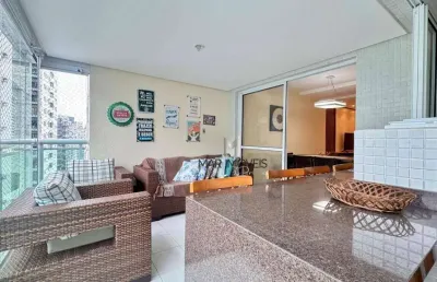 Apartamento com 3 dormitórios à venda, 105 m² por r$ 800.000,00 - pitangueiras - guarujá/sp