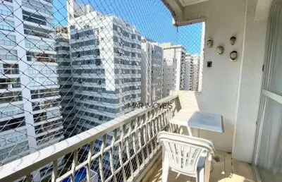 Apartamento com 2 dormitórios à venda, 110 m² por r$ 419.000,00 - pitangueiras - guarujá/sp
