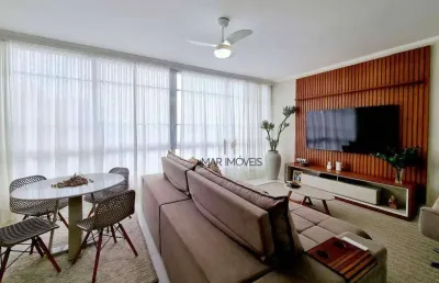 Apartamento com 3 dormitórios, 155 m² - venda por r$ 950.000,00 ou aluguel por r$ 8.800,00/mês - pitangueiras - guarujá/sp