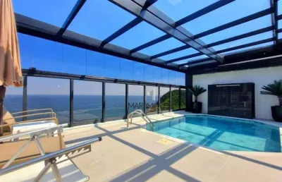 Oportunidade! cobertura com 4 dormitórios, 263 m² - venda por r$ 2.850.000 ou aluguel por r$ 19.000/mês - praia da enseada - guarujá/sp