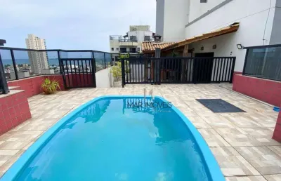 Cobertura com 2 dormitórios, 160 m² - venda por r$ 580.000,00 ou aluguel por r$ 6.000,02/mês - enseada - guarujá/sp