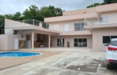 Casa para venda em araçoiaba da serra, residencial aquarius, 5 dormitórios, 3 suítes, 5 banheiros, 8 vagas