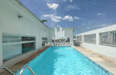 Cobertura de 3 dormitórios com piscina à venda na aparecida - santos/sp