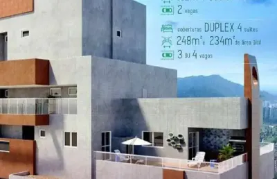 Apartamento à venda, 3 quartos no bairro josé menino em santos