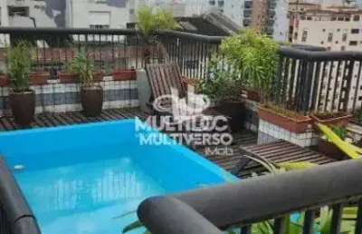 Cobertura para aluguel, 5 quartos no bairro embaré em santos