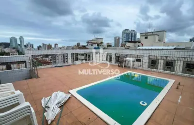 Cobertura à venda, 4 quartos no bairro ponta da praia em santos