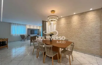 Apartamento com 3 dormitórios mobiliado à venda, 125 m² por r$ 760.000,00 - tupi - praia grande/sp