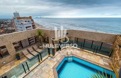 Cobertura com 3 dormitórios à venda, 283 m² por r$ 2.500.000,00 - balneário flórida - praia grande/sp