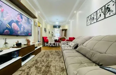 Apartamento incrível 3 dormitórios com 105m² no bairro da pompéia em santos
