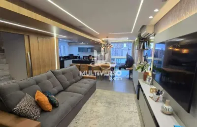 Apartamento duplex à venda, 2 quartos no bairro campo grande em santos