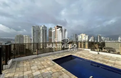 Cobertura à venda, 3 quartos no bairro gonzaga em santos