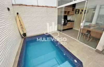 Sobrado à venda, 3 quartos no bairro ocian em praia grande