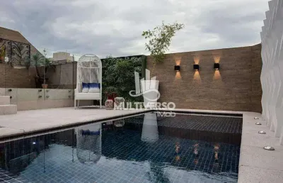 Cobertura à venda, 4 quartos no bairro pompeia em santos