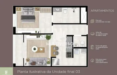 Apartamento à venda, 1 quarto no bairro aparecida em santos