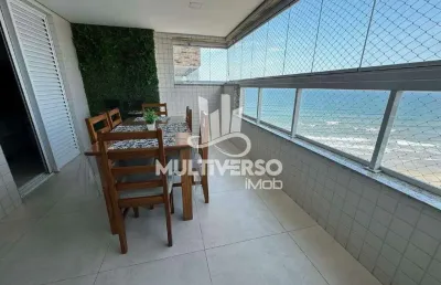 Vende-se apartamento 2 dormitórios mobiliado - frente mar - caiçara