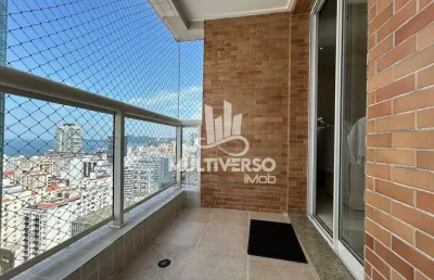 Apartamento para aluguel, 2 quartos no bairro gonzaga em santos