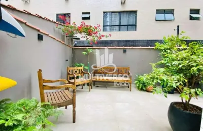 Apartamento garden sensacional estilo casa com area gourmet 2 suítes na ponta da praia