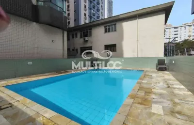 03 dormitórios sendo 01 suíte + dependência , gonzaga , 137m², piscina, salão de festas, portaria 24h, pacote r$6.000,00