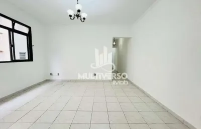 Apartamento excelente 2 dormitórios elevador e vaga no campo grande em santos