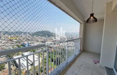 Apartamento para aluguel, 2 quartos no bairro vila mathias em santos