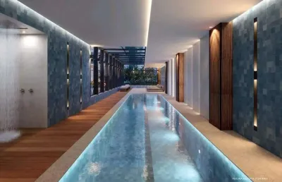 Lançamento imobiliário de alto padrão com 3 suítes em 163m² na ponta da praia em santos - vista mar