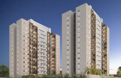 O condomínio residencial unni felicitá 3 dorm e 1 vaga