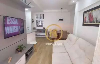 Apartamento com 2 quartos e 2 vagas garagem à venda, 55 m² por r$ 384.000 - edifício nova granja - fazendinha - sp