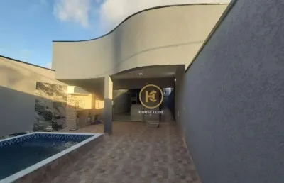 Casa com 3 dormitórios à venda, 115 m² por r$ 425.000,00 - parque d'aville residencial - peruíbe/sp