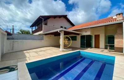 Casa com 3 dormitórios à venda, 131 m² por r$ 700.000,00 - três marias - peruíbe/sp